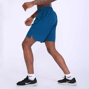 Short de sport solide pour hommes taille haute respirant séchage rapide 100% coton pour la gymnastique entraînement de course à pied vente en gros OEM - Product Image 4