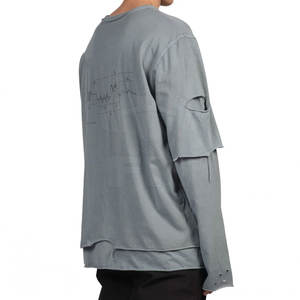 เสื้อสเวตเตอร์ผ้าฝ้าย100% สำหรับผู้ชาย, สเวตเชิ้ตมีฮู้ดย้อมสีล้วนมีความทนทานสวมใส่ในฤดูหนาวกำหนดโลโก้ได้เอง - Product Image 3