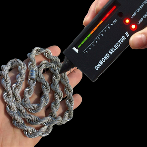 925 Plata de Ley 18kt chapado en oro rosa VVS Natural Moissanite Lab Grown Diamond HipHop Cuerda Collar Cadena de eslabones para hombres/mujeres - Product Image 6