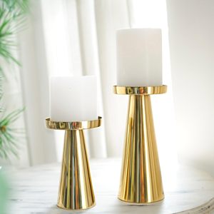 Bougeoir OEM pour la maison Bougeoir décoratif Candélabre élégant en métal doré pour table de mariage et salle à manger Photophore - Product Image 4