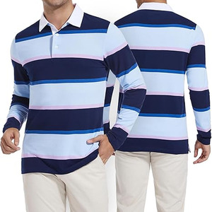 Polo de Venta caliente para hombre, ropa de calle impresa personalizada, Polo informal para hombre, servicio OEM, Polo de talla grande para hombre - Product Image 2
