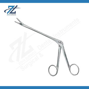 Ciseaux manuels Olivecrona, lame micro-serrée en acier inoxydable angulaire, 22 mm, manche de 150 mm, instruments chirurgicaux du Pakistan - Product Image 2