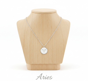 Collier avec pendentif signe du zodiaque en argent sterling 925 de haute qualité, plaqué or rose, 6 grammes, certifié par un tiers, sur mesure - Product Image 1