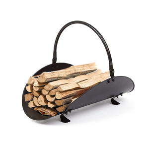 <b>Fireplace</b> Tools <b>Log</b> Rack Iron Firewood <b>Holders</b> With Wheels <b>for</b> Outdoor and Indoor Usage Wrought Iron <b>Log</b> <b>Holder</b> - Product Image 3
