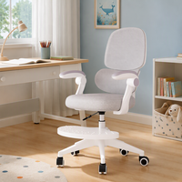 Chaise d'étude ergonomique pour enfants à verrouillage automatique, avec dossier et siège réglables dans 3 directions, et repose-pieds, idéale pour la maison et l'école