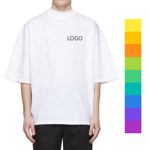 เสื้อยืดคอกลมโอเวอร์ไซส์ผ้าฝ้ายแบบยูนิเซ็กซ์ พิมพ์ลายตัวอักษร คุณภาพสูง ผ้าฝ้าย 100% - Product Image 4