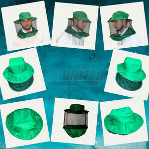 ผ้าคลุมหน้าพร้อมหมวกสำหรับเลี้ยงผึ้งระบายอากาศได้ดีเพื่อความปลอดภัยในสภาพแวดล้อมที่เป็นผึ้งม่านตาข่ายสำหรับเลี้ยงผึ้ง - Product Image 6