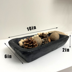 Bol à pâte en bois assiettes décoratives bol à plateau articles en bois pour la maison hôtel et restaurant bol à pâte décoratif en bois - Product Image 4