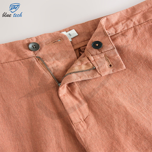 Custom Men Outdoor 100% Cotton Solid Shorts 4 Pockets Loose Fit Quick Dry Drawstring Closure Casual Fashion Wear - Product Image 4