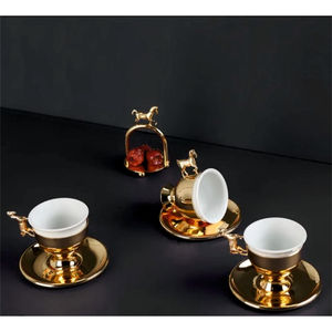 Plato y taza para servir hechos en India, juego redondo de lujo para servir comida, juego de buffet para frotar, equipo de restaurante - Product Image 3