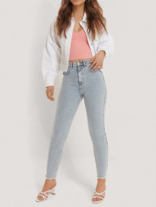 Print Design <b>Ladies</b> Long Stretch Denim Jean <b>Jacket</b> Cotton Winter Denim <b>Jacket</b> Women Fashion Camouflage Denim <b>Jackets</b> - Product Image 4