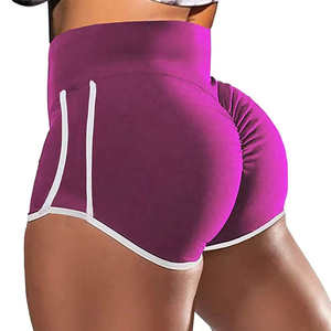 Short de course pour femme extensible taille haute avec garniture contrastée respirant à séchage rapide Gym et Fitness Wear - Product Image 4