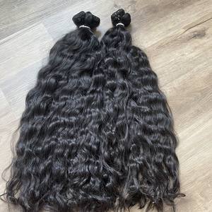 ผมต่อจากมนุษย์100% เวียดนามมัดด้วยมือมัดมือผมลอนบริสุทธิ์สองชั้นเทปจัดแนวหนังกำพร้าธรรมชาติ - Product Image 4