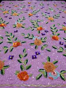 ผ้าลูกไม้ปักลายดอกไม้สามมิติ ระบายอากาศดี ขายดี ใหม่ล่าสุด สำหรับชุดเดรส กระเป๋า และของตกแต่งบ้าน - Product Image 5