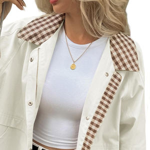 Custom Cotton <b>Canvas</b> Women <b>Jacket</b> High Quality Plain <b>Canvas</b> <b>Jacket</b> Winter Lightweight Breathable <b>Jacket</b> For women - Product Image 3