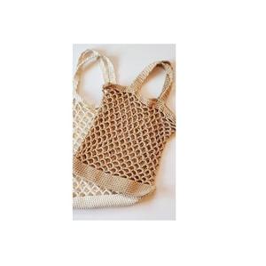 Bolso de hombro de macramé de diseño único para mujer, bolso de mano colorido de viaje plegable informal diario al precio más bajo - Product Image 2