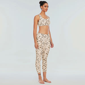 Nouvel ensemble de yoga pour femmes de haute qualité, vente en gros d'usine, personnalisé, en nylon, toucher doux, ensembles de yoga personnalisés pour femmes avec impression de logo - Product Image 4