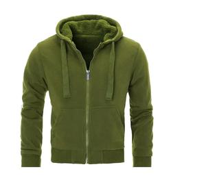2025 Meilleure vente Zipper-Up Winter Hoodies Top Nouveau style avec col à capuche à motif solide teint uni - Product Image 3