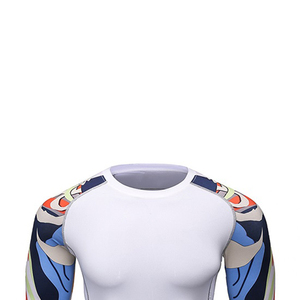 Ropa de gimnasio Long Rash Guard para hombre con logotipo impreso personalizable de alta calidad más vendida para uso profesional de MMA - Product Image 4