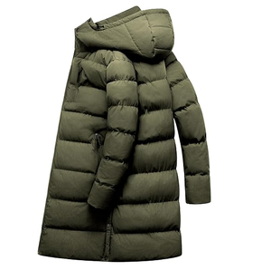 Men's Winter <b>Coat</b> <b>Extra</b> <b>Long</b> <b>Puffer</b> Jacket Waterproof Thicken Parka Insulated Outerwear with Removable Hood - Product Image 2