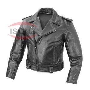 Veste longue en cuir véritable pour homme 2026 avec col montant et boutons-pression décoratifs, en cuir véritable pour l'extérieur - Product Image 3