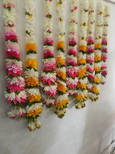 พวงดอกไม้ผ้าสีชมพูสีเหลืองตกแต่งบ้านและงานแต่งที่เป็นมิตรกับสิ่งแวดล้อมฉากหลังของงานปาร์ตี้ปาร์ตี้งานขึ้นบ้านใหม่ - Product Image 4