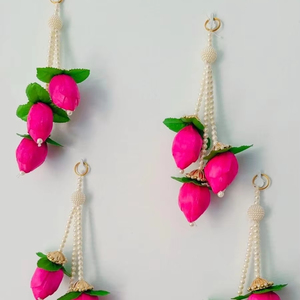 ของตกแต่งบ้านแบบห้อยประดับไข่มุกดอกบัวอินเดียแบบดิวาลิลาทังกันเทศกาลแขวนงานแต่งงานงานปาร์ตี้ขึ้นบ้านใหม่ - Product Image 1