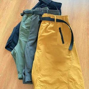 Pantalones cortos con estampado deportivo de estilo callejero para hombre listos para enviar, pantalones cortos lisos transpirables de poliéster de secado rápido para hombre - Product Image 6