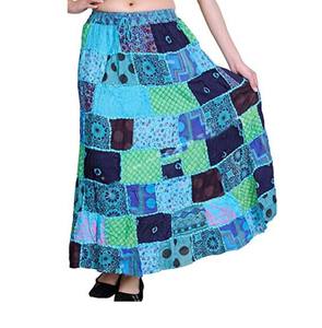 <b>Boho</b> Patchwork Long <b>Skirt</b> for Women's, Handmade Rayon Patchwork <b>Maxi</b> <b>Skirt</b>, Women's Hippie Patchwork <b>Skirt</b>, Comfy Summer <b>Skirt</b> - Product Image 2