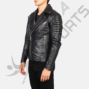Chaqueta de cuero de alta calidad para hombre IBERIA personalizada al por mayor - Product Image 1