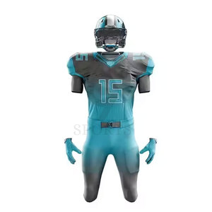 Kit de football américain de style professionnel avec pantalon en jersey numéroté et coussinets de sécurité inclus Kit de football américain - Product Image 5