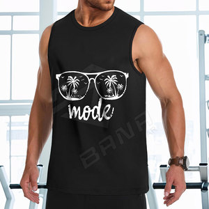 Chaleco de gimnasio de Hip Hop para hombre, camiseta sin mangas de entrenamiento de algodón personalizada de talla grande, camiseta de Fitness transpirable para culturismo de verano - Product Image 2