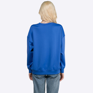 Suéteres personalizados de otoño para mujer, suéter de cuello redondo con lentejuelas bordadas con capa de aire, sudadera informal para mujer - Product Image 3