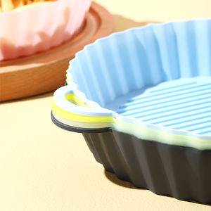 Revestimientos de silicona reutilizables premium para <span class=keywords><strong>freidora</strong></span> de aire, resistentes al calor, para olla de silicona, redondos - Product Image 3