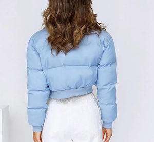 แจ็กเก็ตแฟชั่น2025อินเทรนด์ใหม่สำหรับผู้หญิงแจ็กเก็ตให้ความอบอุ่นในฤดูหนาวเสื้อครอปสั้นเสื้อแจ็คเก็ตปลาปักเป้าสำหรับผู้หญิง - Product Image 6