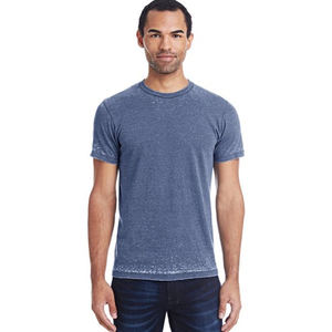 Camiseta con logotipo de serigrafía personalizada para hombre, camisetas S/S de polialgodón, camisetas de cuello redondo Unisex de mezcla triple - Product Image 1