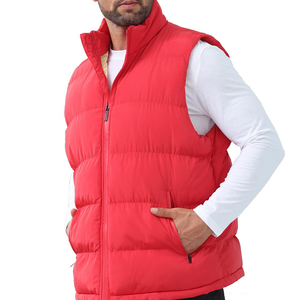 Chaleco Acolchado de Lona Informal Personalizado para Hombre, Ligero, con Protección UV, Cálido, con Bolsillos Empacables para el Invierno - Product Image 3