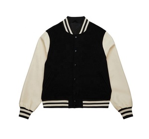 New Wholesale Professional OEM <b>Wool</b> Varsity Jacket Letterman Embroidered CollegeBaseballjacket for men - Product Image 5