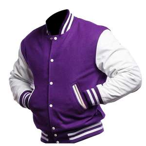 2025 vente chaude en vrac quantité bonne commutable hommes varsity vestes/nouveau Design couleur unie hiver hommes varsity vestes - Product Image 4