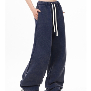 Custom Acid Wash Vintage Sunfade Flair <b>Sweatpants</b> for <b>Women</b> Loose Fit Straight Leg Jogger Drawstrings Flare Pants <b>sweatpants</b> - Product Image 3