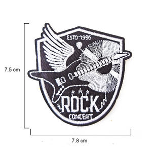 Parche Bordado Termoadhesivo Estilo Rock and Roll Ecológico para Chaquetas, Mochilas y Gorras - Product Image 2