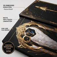 Impresión de Libros Personalizados con Offset, Edición de Coleccionista, Tapa Dura, Papel de Arte, Grabado en Relieve, Lámina Dorada, Tinta Invisible UV, Fábrica OEM