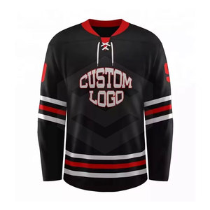 Venta caliente de alta calidad Jersey de hockey sobre hielo personalizable 100% poliéster ropa deportiva para hombres adultos - Product Image 1