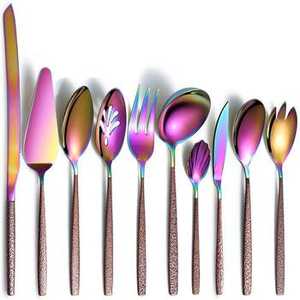 Cuillère de mariage couleur or en acier inoxydable au design unique de qualité supérieure de l'Inde pour la cuisine à domicile, les hôtels et les restaurants - Product Image 6