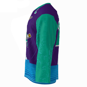 Maillot de hockey sur glace de qualité supérieure fabriqué en usine 100% polyester à séchage rapide et respirant Couleurs personnalisées Fabriqué au Pakistan - Product Image 2