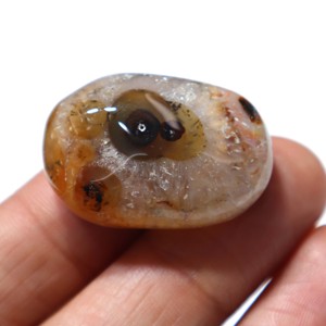 Pierre précieuse naturelle en agate de Sulemani Aqeeq, cabochon, agate striée, pierre lisse, pierre en vrac, fournisseur en gros pour la fabrication de bijoux - Product Image 1