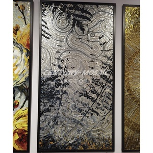 Centurymosaic Tùy Chỉnh Handmade Kết Hợp Màu Sắc Hình Ảnh Mô Hình Tinh Thể Thủy Tinh Nghệ Thuật Gạch <span class=keywords><strong>Mosaic</strong></span> Cho Trang Trí Nội Thất - Product Image 1