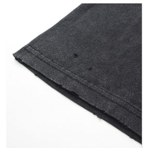 เสื้อยืดผู้ชายแบบใหม่ขายส่ง ล้างสีแบบ Acid Wash ผ้าฝ้าย 100% คุณภาพดี ผลิตจากวัสดุคุณภาพเยี่ยม เสื้อยืดล้างสีแบบ Acid Wash - Product Image 5