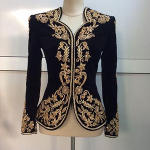 ELEGANT & DAZZLING JACKET WITH EMBELLISH OF BEAUTIFUL CRYSTAL BEADS,GLASS STONE WORK FOR PARTY-WEAR/WEDDING @ 2022 - Product Image 1