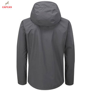 Chaqueta Impermeable de Lona con Capucha para Hombre, Uso en Exteriores, MOQ Bajo, Marca Privada, Nuevo Diseño, Invierno, Ecológica, Transpirable, Logotipo Frontal - Product Image 2